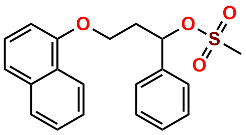 3-(naphthalen-1-yloxy)-1-phenylpropyl methanesulfonate