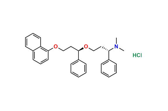 (S)-N,N-Dimethyl-3-((R)-3-(naphthalen-1-yloxy)-1-phenylpropoxy)-1-phenylpropan-1-amine Hydrochloride