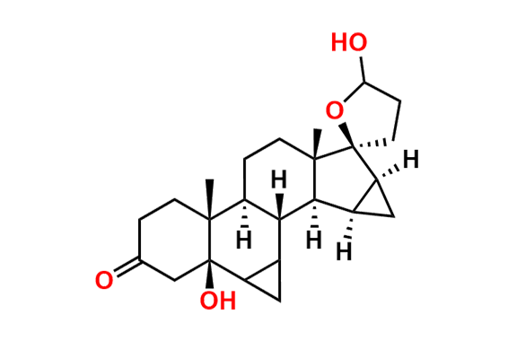 (4aR,4bS,6aS,7S,7aS,8aS,8bS,8cR,9bR)-5\',9b-Dihydroxy-4a,6a-dimethyloctadecahydro-3\'H-spiro[cyclopropa[4,5]cyclopenta[1,2-a]cyclopropa[l]phenanthrene-7,2\'-furan]-2(1H)-one