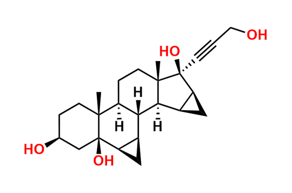 17-(3-Hydroxy-1-propynyl)-6beta,7beta:15beta,16beta-dimethyleneandrostane-3beta,5beta,17beta-triol