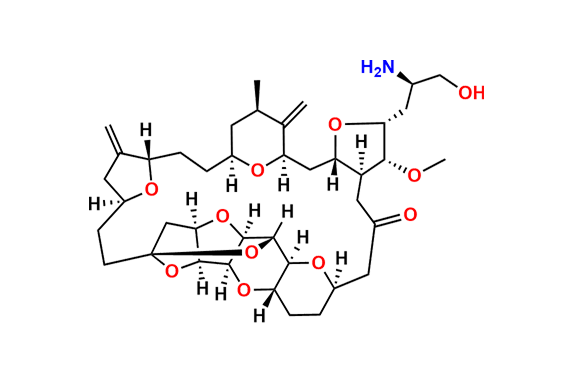 (2R,3R,3aS,7R,8aS,9S,10aR,11S,12R,13aR,13bS,15S,18S,21S,24S,26R,28R,29aS)-2-[(2R)-2-Amino-3-hydroxypropyl]hexacosahydro-3-methoxy-26-methyl-20,27-bis(methylene)-11,15:18,21:24,28-triepoxy-7,9-ethano-12,15-methano-9H,15H-furo[3,2-i]furo[2`,3`:5,6]pyrano[4,3-b][1,4]dioxacyclopentacosin-5(4H)-one