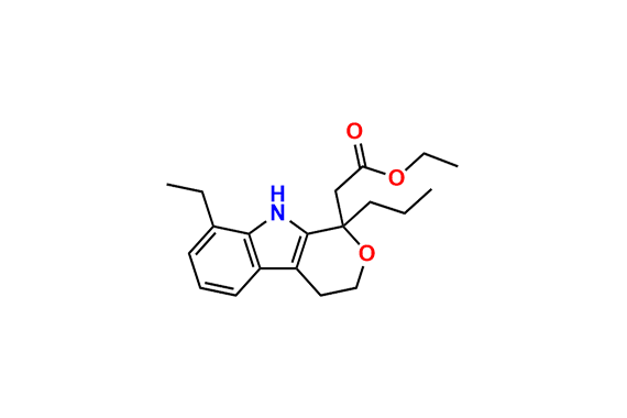 Ethyl 2-(8-ethyl-1-propyl-1,3,4,9-tetrahydropyrano[3,4-b]indol-1-yl)acetate