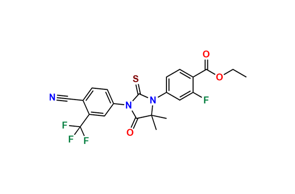 Ethyl 4-(3-(4-cyano-3-(trifluoromethyl)phenyl)-5,5-dimethyl-4-oxo-2-thioxoimidazolidin-1-yl)-2-fluorobenzoate