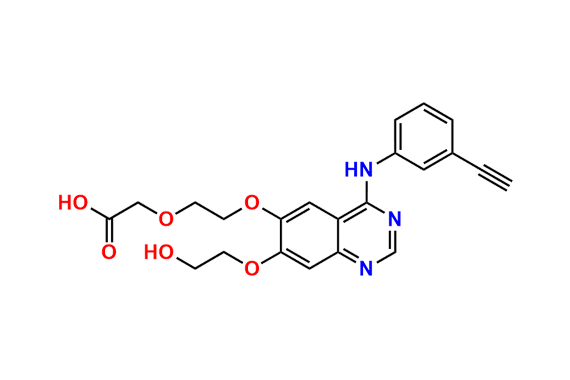 Acetic acid, 2-[2-[[4-[(3-ethynylphenyl)amino]-7-(2-hydroxyethoxy)-6-quinazolinyl]oxy]ethoxy]