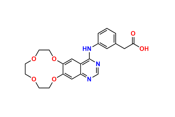 2-(3-((7,8,10,11,13,14-hexahydro-[1,4,7,10]tetraoxacyclododecino[2,3-g]quinazolin-4-yl)amino)phenyl)acetic acid