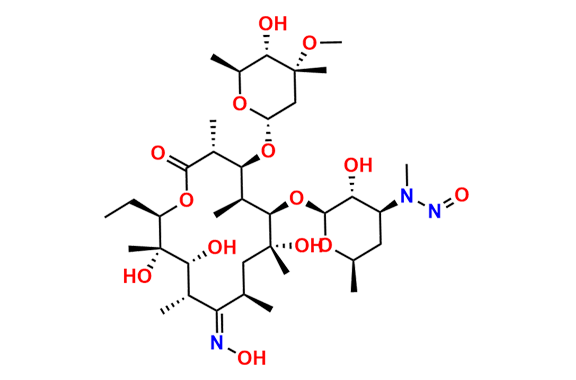 N-Nitroso N-Desmethyl Erythromycin Oxime Impuriy