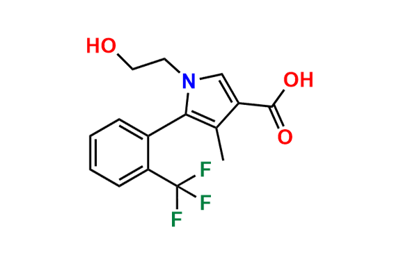 (5S)-1-(2-Hydroxyethyl)-4-methyl-5-[2-(trifluoromethyl)phenyl]-1H-pyrrole-3-carboxylic Acid