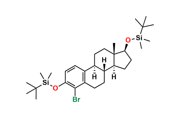(((8R,9S,13S,14S,17S)-4-bromo-13-methyl-7,8,9,11,12,13,14,15,16,17-decahydro-6H-cyclopenta[a]phenanthrene-3,17-diyl)bis(oxy))bis(tert-butyldimethylsilane)