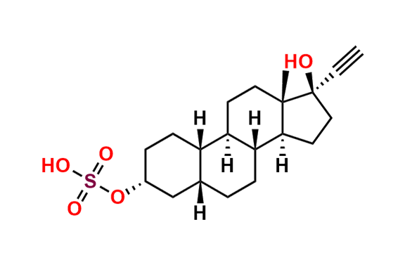 (3R,5R,8R,9R,10S,13S,14S,17R)-17-ethynyl-17-hydroxy-13-methylhexadecahydro-1H-cyclopenta[a]phenanthren-3-yl hydrogen sulfate