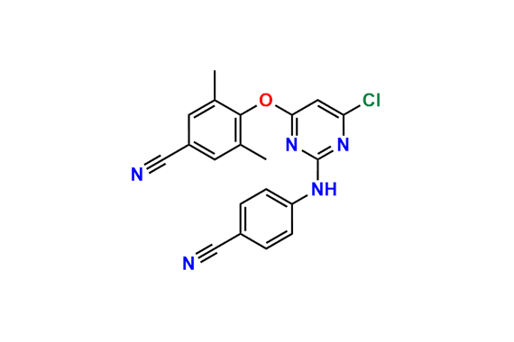 4-((6-Chloro-2-((4-cyanophenyl)amino)pyrimidin-4-yl)oxy)-3,5-dimethylbenzonitrile