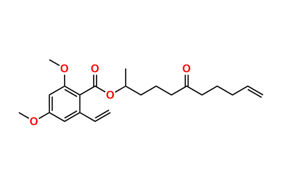 rac 2-Ethenyl-4,6-dimethoxy-benzoic Acid 1-Methyl-5-oxo-9-decen-1-yl Ester
