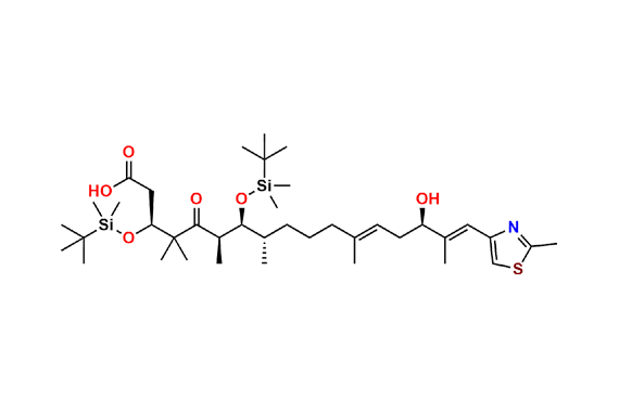 (3S,6R,7S,12Z,15S,16E)-3,7-Bis-{[tert-butyl(dimethyl)silyl]oxy}-15-hydroxy-4,4,6,8,12,16-hexamethyl-17-(2-methyl-1,3-thiazol-4-yl)-5-oxoheptadeca-12,16-dienoic Acid