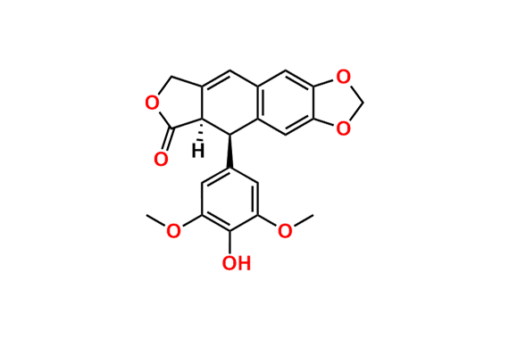 (5R,5aR)-5-(4-Hydroxy-3,5-dimethoxyphenyl)-5,8-dihydrofuro[3`,4`:6,7]naphtho[2,3-d][1,3]dioxol-6(5aH)-one