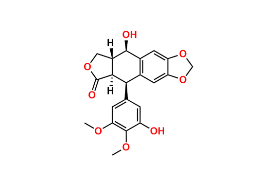 (5R,5aR,8aR,9R)-9-Hydroxy-5-(3-hydroxy-4,5-dimethoxyphenyl)-5,8,8a,9-tetrahydrofuro[3`,4`:6,7]naphtho[2,3-d][1,3]dioxol-6(5aH)-one