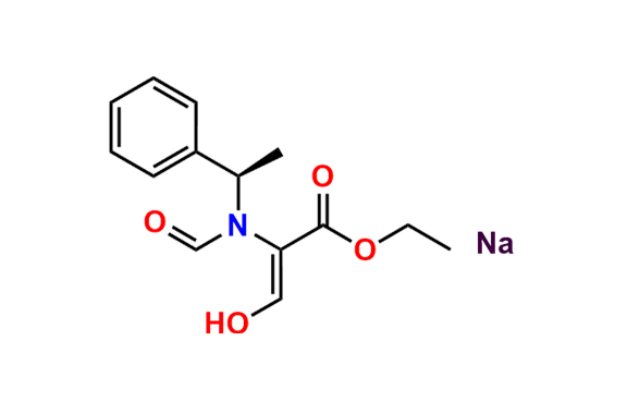 Ethyl (R)-3-hydroxy-2-(N-(1-phenylethyl)formamido)acrylate, Sodium Salt
