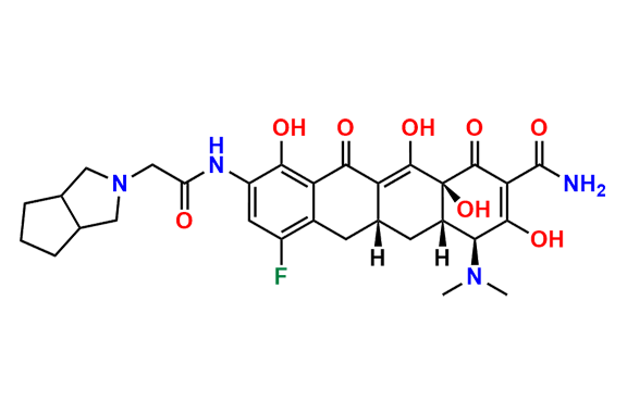 (4S,4aS,5aR,12aS)-4-(Dimethylamino)-7-fluoro-9-(2-(hexahydrocyclopenta[c]pyrrol-2(1H)-yl)acetamido)-3,10,12,12a-tetrahydroxy-1,11-dioxo-1,4,4a,5,5a,6,11,12a-octahydrotetracene-2-carboxamide