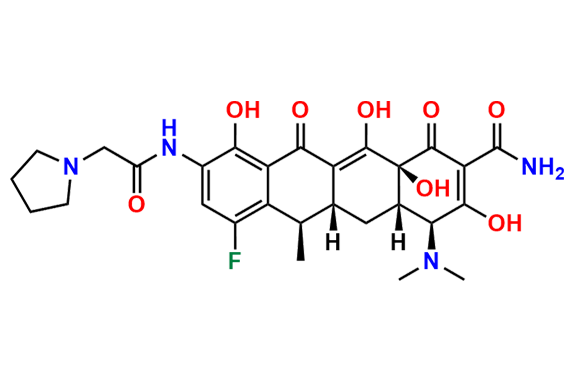 (4S,4aS,5aR,6R,12aS)-4-(Dimethylamino)-7-fluoro-3,10,12,12a-tetrahydroxy-6-methyl-1,11-dioxo-9-(2-(pyrrolidin-1-yl)acetamido)-1,4,4a,5,5a,6,11,12a-octahydrotetracene-2-carboxamide