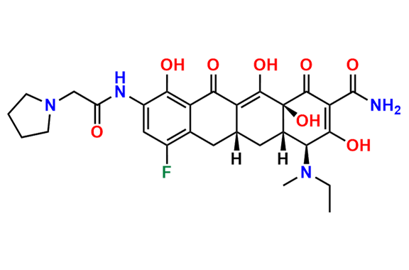(4S,4aS,5aR,12aS)-4-(Ethyl(methyl)amino)-7-fluoro-3,10,12,12a-tetrahydroxy-1,11-dioxo-9-(2-(pyrrolidin-1-yl)acetamido)-1,4,4a,5,5a,6,11,12a-octahydrotetracene-2-carboxamide