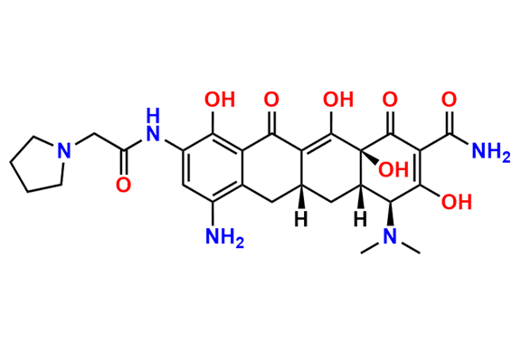 (4S,4aS,5aR,12aS)-7-Amino-4-(dimethylamino)-3,10,12,12a-tetrahydroxy-1,11-dioxo-9-(2-(pyrrolidin-1-yl)acetamido)-1,4,4a,5,5a,6,11,12a-octahydrotetracene-2-carboxamide