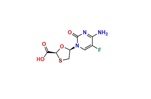 (2S,5R)-Emtricitabine Carboxylic Acid
