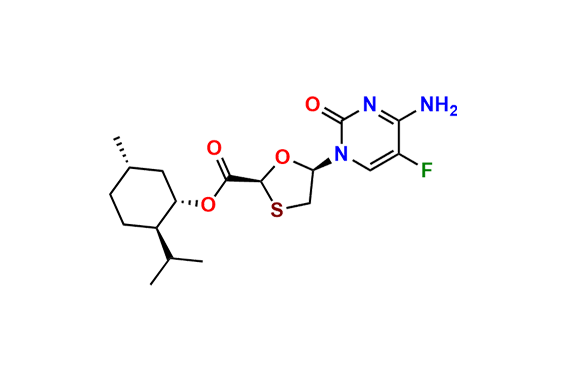 5-Fluoro ent-Lamivudine Acid D-Menthol Ester