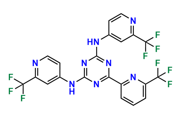 6-(6-(trifluoromethyl)pyridin-2-yl)-N2,N4-bis(2-(trifluoromethyl)pyridin-4-yl)-1,3,5-triazine-2,4-diamine