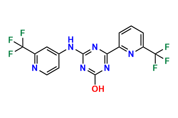 4-(6-(trifluoromethyl)pyridin-2-yl)-6-((2-(trifluoromethyl)pyridin-4-yl)amino)-1,3,5-triazin-2-ol