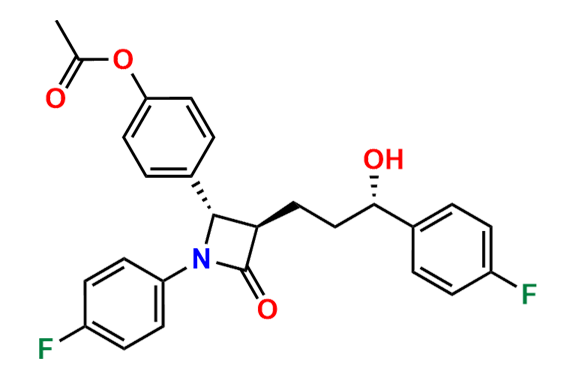 4-((2S,3R)-1-(4-Fluorophenyl)-3-((S)-3-(4-fluorophenyl)-3-hydroxypropyl)-4-oxoazetidin-2-yl)phenyl Acetate