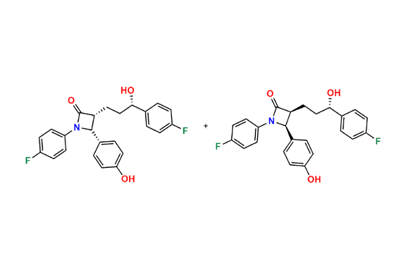 Ezetimibe diastereomers (R,R,R and S,S,S)