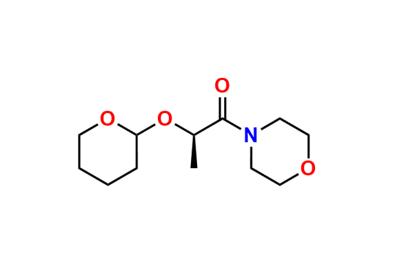 Morpholine, 4-[(2R)-1-oxo-2-[(tetrahydro-2H-pyran-2-yl)oxy]propyl]-;