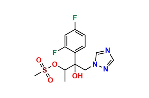 3-(2,4-difluorophenyl)-3-hydroxy-4-(1H-1,2,4-triazol-1-yl)butan-2-yl methanesulfonate