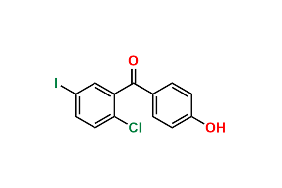 (2-Chloro-5-iodophenyl)(4-hydroxyphenyl)methanone