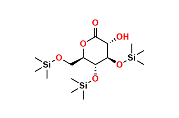 (3R,4R,5R,6R)-3-hydroxy-4,5-bis((trimethylsilyl)oxy)-6-(((trimethylsilyl)oxy)methyl)tetrahydro-2H-pyran-2-one