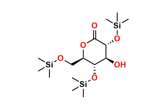 (3R,4S,5S,6R)-4-hydroxy-3,5-bis((trimethylsilyl)oxy)-6-(((trimethylsilyl)oxy)methyl)tetrahydro-2H-pyran-2-one