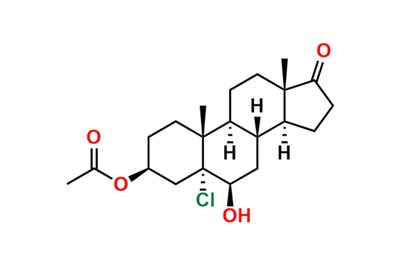 (3S,5R,6R,8S,9S,10R,13S,14S)-5-Chloro-6-hydroxy-10,13-dimethyl-17-oxohexadecahydro-1H-cyclopenta[a]phenanthren-3-yl acetate