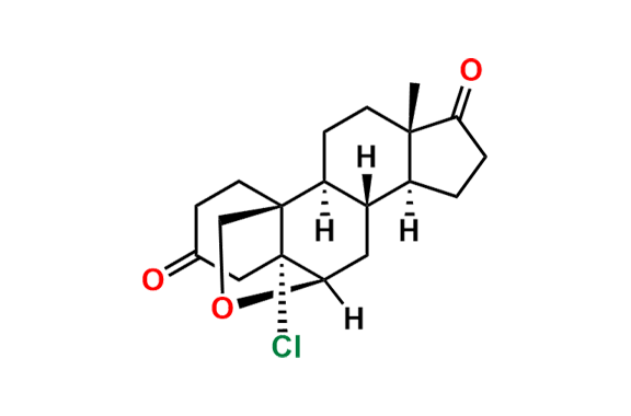 (5R,6R,8S,9S,10R,13S,14S)-5-Chloro-13-methyltetradecahydro-6,10-(epoxymethano)cyclopenta[a]phenanthrene-3,17-dione