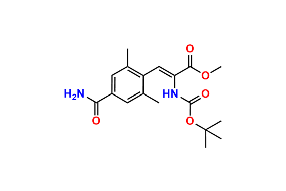 (Z)-Methyl 2-((tert-Butoxycarbonyl)amino)-3-(4-carbamoyl-2,6-dimethylphenyl)acrylate