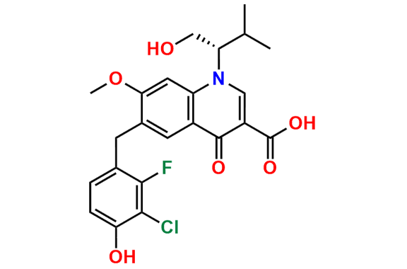 (S)-6-(3-Chloro-2-fluoro-4-hydroxybenzyl)-1-(1-hydroxy-3-methylbutan-2-yl)-7-methoxy-4-oxo-1,4-dihydroquinoline-3-carboxylic acid