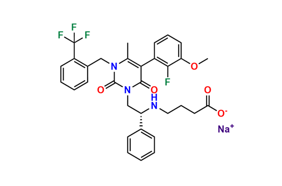 Elagolix 2-Trifluoromethyl Desfluoro Impurity