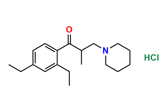 1-(2,4-Diethylphenyl)-2-methyl-3-(piperidin-1-yl)propan-1-one Hydrochloride