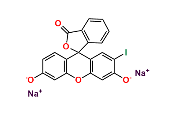 Sodium 2\'-iodo-3-oxo-3H-spiro[isobenzofuran-1,9\'-xanthene]-3\',6\'-bis(olate)