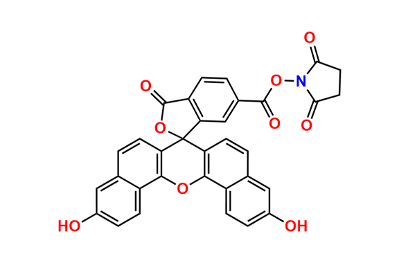 5-(6)-Carboxynaphthofluoroscein N-Succinimidyl Ester