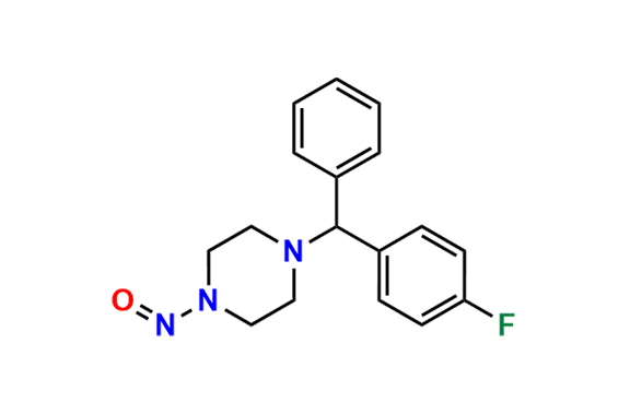 1-((4-fluorophenyl)(phenyl)methyl)-4-nitrosopiperazine