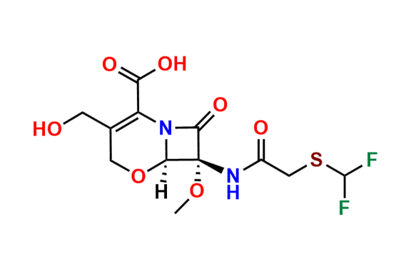 (6R,7R)-7-(2-((Difluoromethyl)thio)acetamido)-3-(hydroxymethyl)-7-methoxy-8-oxo-5-oxa-1-azabicyclo[4.2.0]oct-2-ene-2-carboxylic Acid