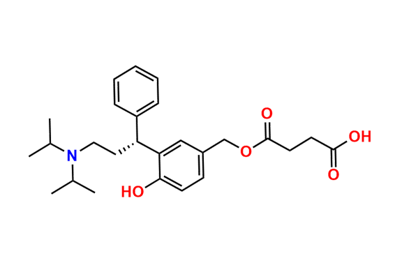 (R)-4-((3-(3-(Diisopropylamino)-1-phenylpropyl)-4-hydroxybenzyl)oxy)-4-oxobutanoic Acid