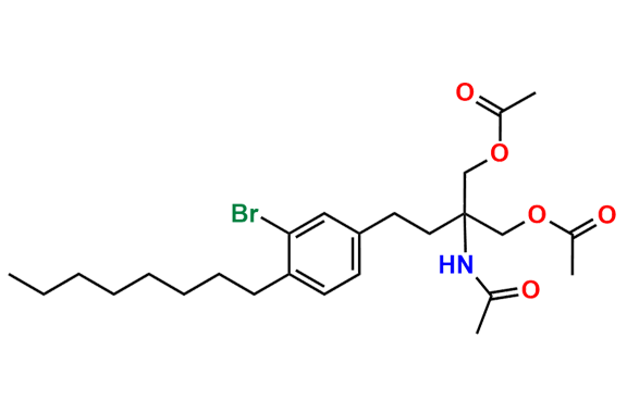 2-Acetamido-2-(3-bromo-4-octylphenethyl)propane-1,3-diyl Diacetate
