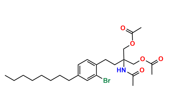 2-Acetamido-2-(2-bromo-4-octylphenethyl)propane-1,3-diyl Diacetate