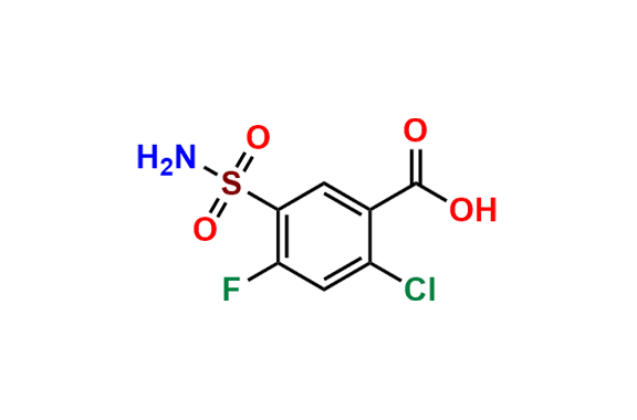 2-Chloro-4-fluoro-5-sulfamoylbenzoic Acid