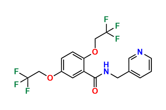 N-(Pyridin-3-ylmethyl)-2,5-bis(2,2,2-trifluoroethoxy)benzamide