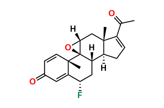 (6alpha,9beta,11beta)-9,11-Epoxy-6-fluoropregna-1,4,16-triene-3,20-dione